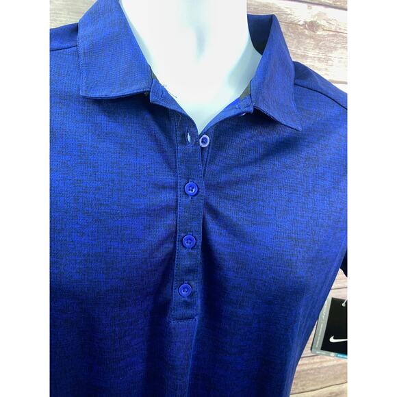 Nike Golf Dri-FIT Women’s Polo Blue Short Sleeve Size Large Waterstone Financial - Picture 8 of 9